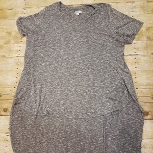 Short Sleeve Shirt Grey/White size 4x